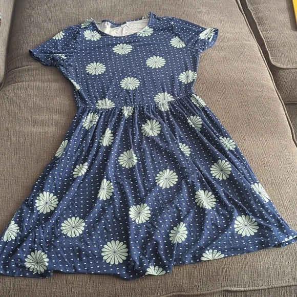 modcloth blue dress Who's My Sweetheart? Babydoll Dress (Final Sale) Blue Velvet / M
